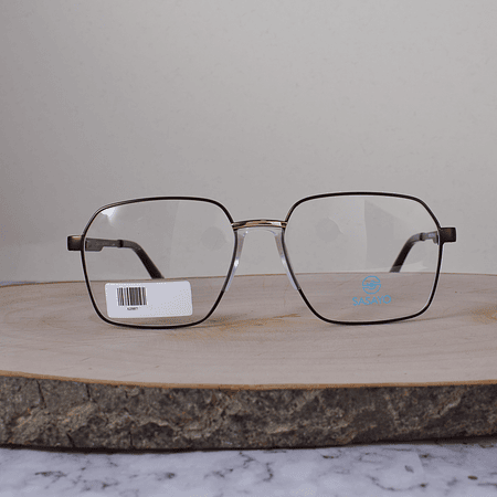 ZEN 62807 C3 Metálicá Hexagonal Cuadrada Dorado Café Cobrizo Flex Brazo Metálico Detallado Terminal Acetato Café