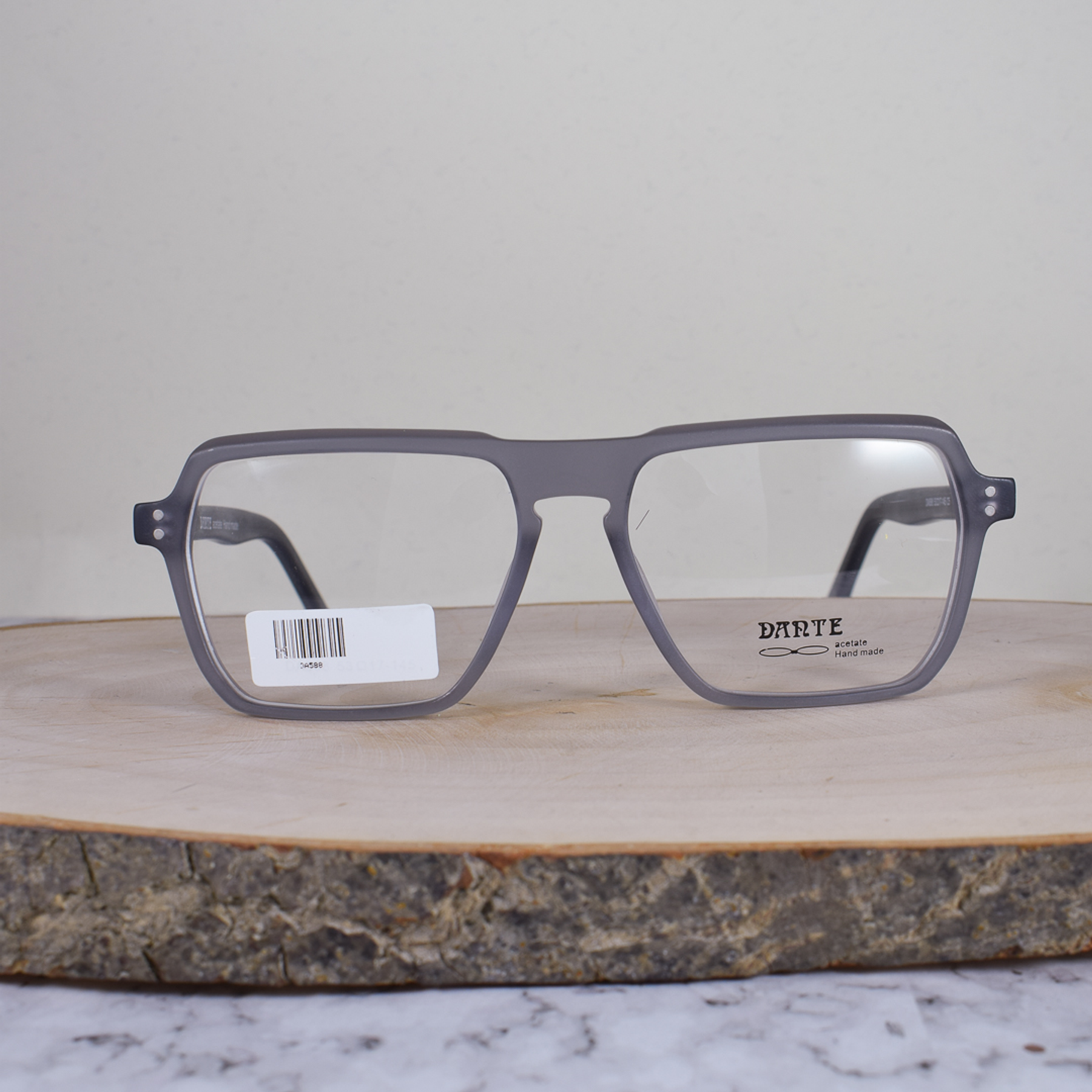 Darte DA588 C5 TR90 Cuadrada Gris Semi Translúcido Flex