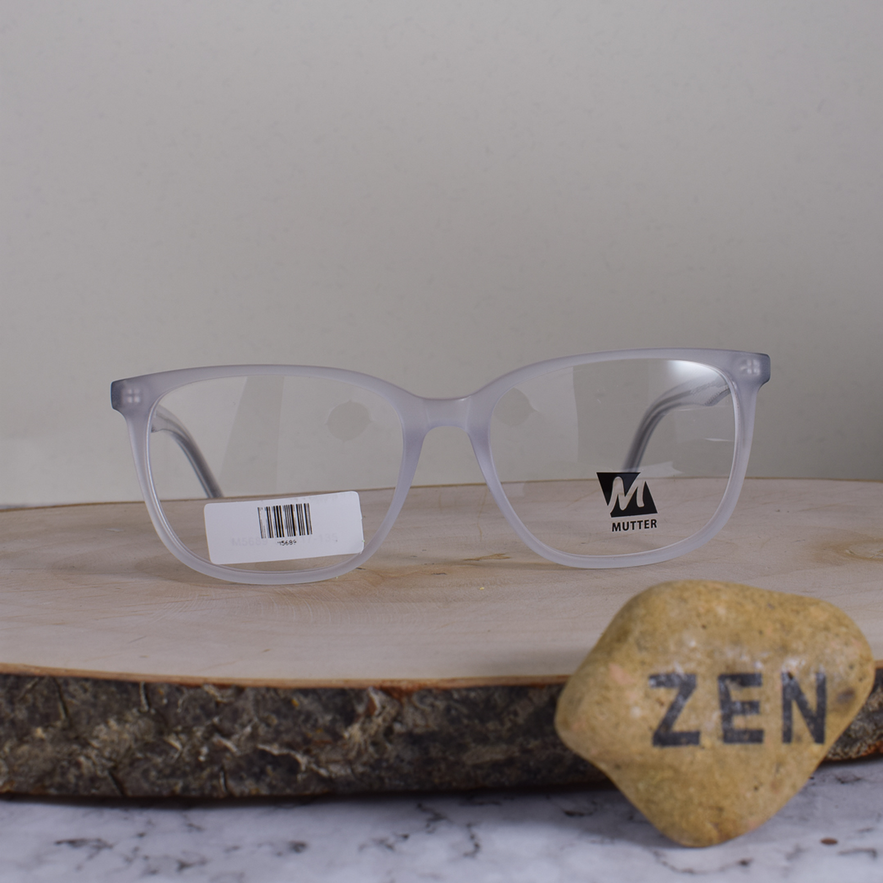 Mutter M5689 C3 TR90 Semi Tranlúcida Flex Brazo Acetato Detallado Terminal Translúcido