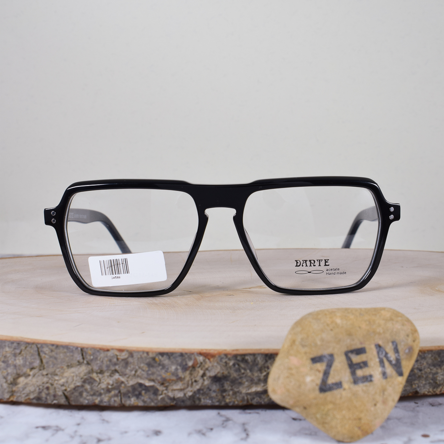 Darte DA588 C2 Cuadrada Acetato Negro Mate Flex 