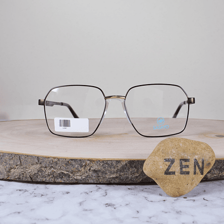 ZEN 62807 C3 Metálica Hexagonal Cuadrada Dorado Café Crobizo Flex Brazo Detallado Dorado Terminal Acetato Café