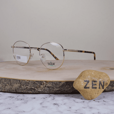 Onor ZG7011 C4 Metálica Redonda Dorada Flex Brazo Metálico Acetato Carey