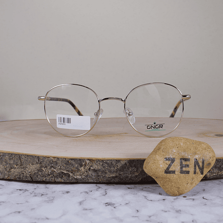 Onor ZG7011 C4 Metálica Redonda Dorada Flex Brazo Metálico Acetato Carey