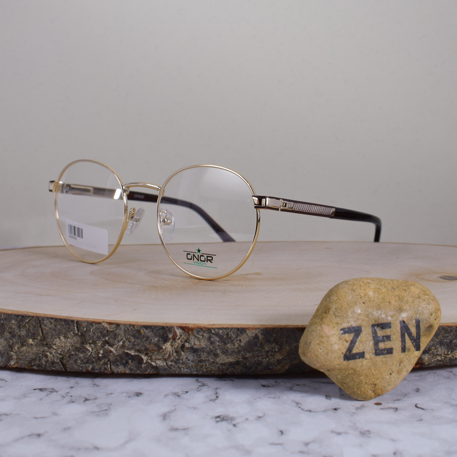 Onor ZG7013 C2 Metálica Redonda Dorada 180 Grados Brazo Metálico Detallado Terminal Acetato Café