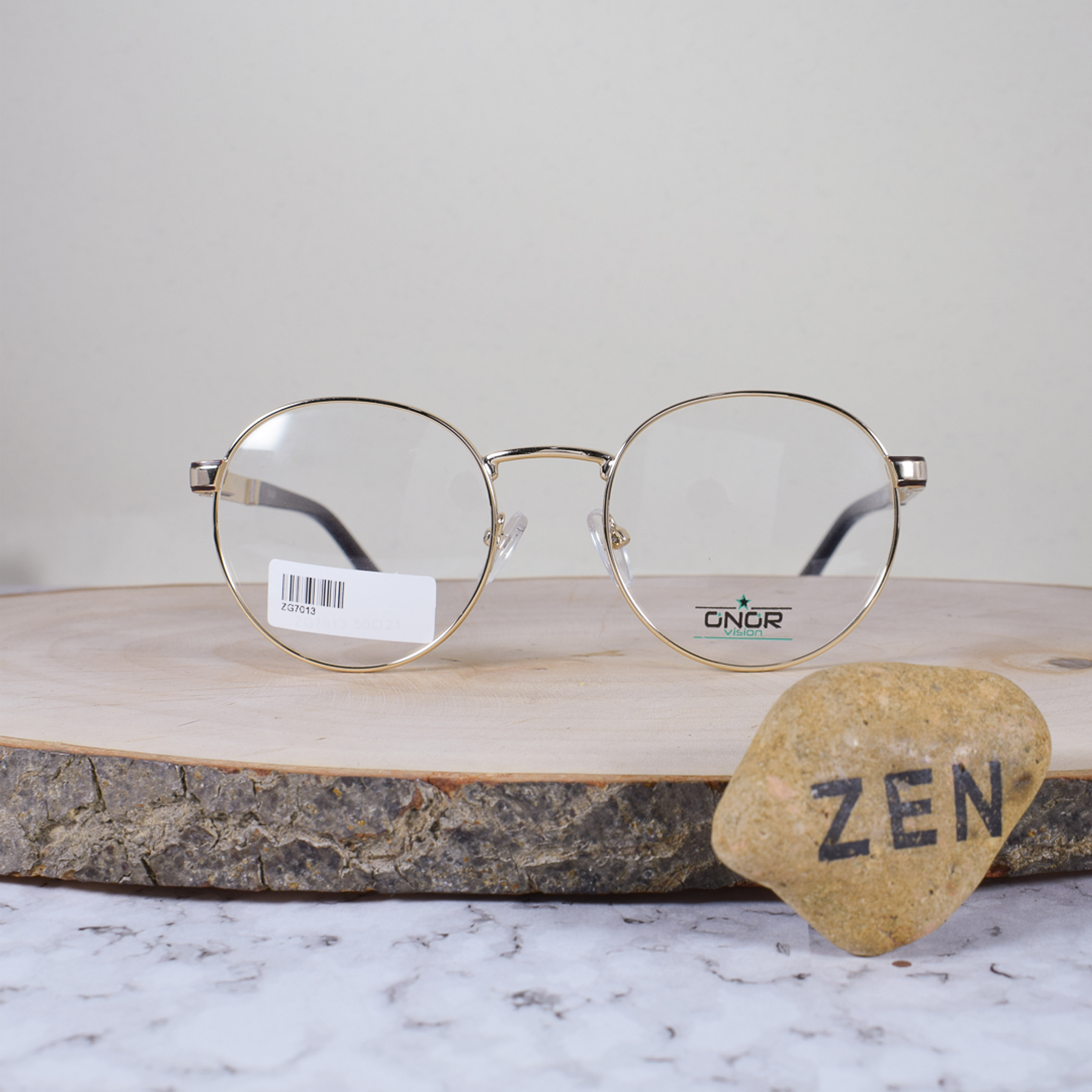 Onor ZG7013 C2 Metálica Redonda Dorada 180 Grados Brazo Metálico Detallado Terminal Acetato Café