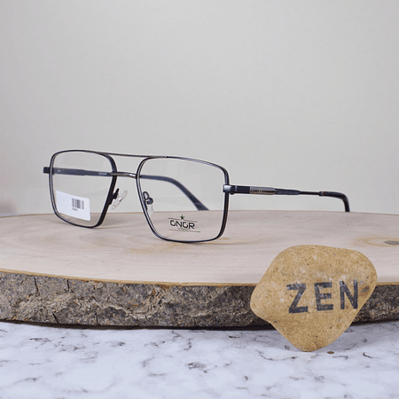 Onor 62847 C4 Metálica Cuadrada Doble Puente Plateada Azul Flex Brazo Metálico Detallado Azul Terminal Acetato Azul