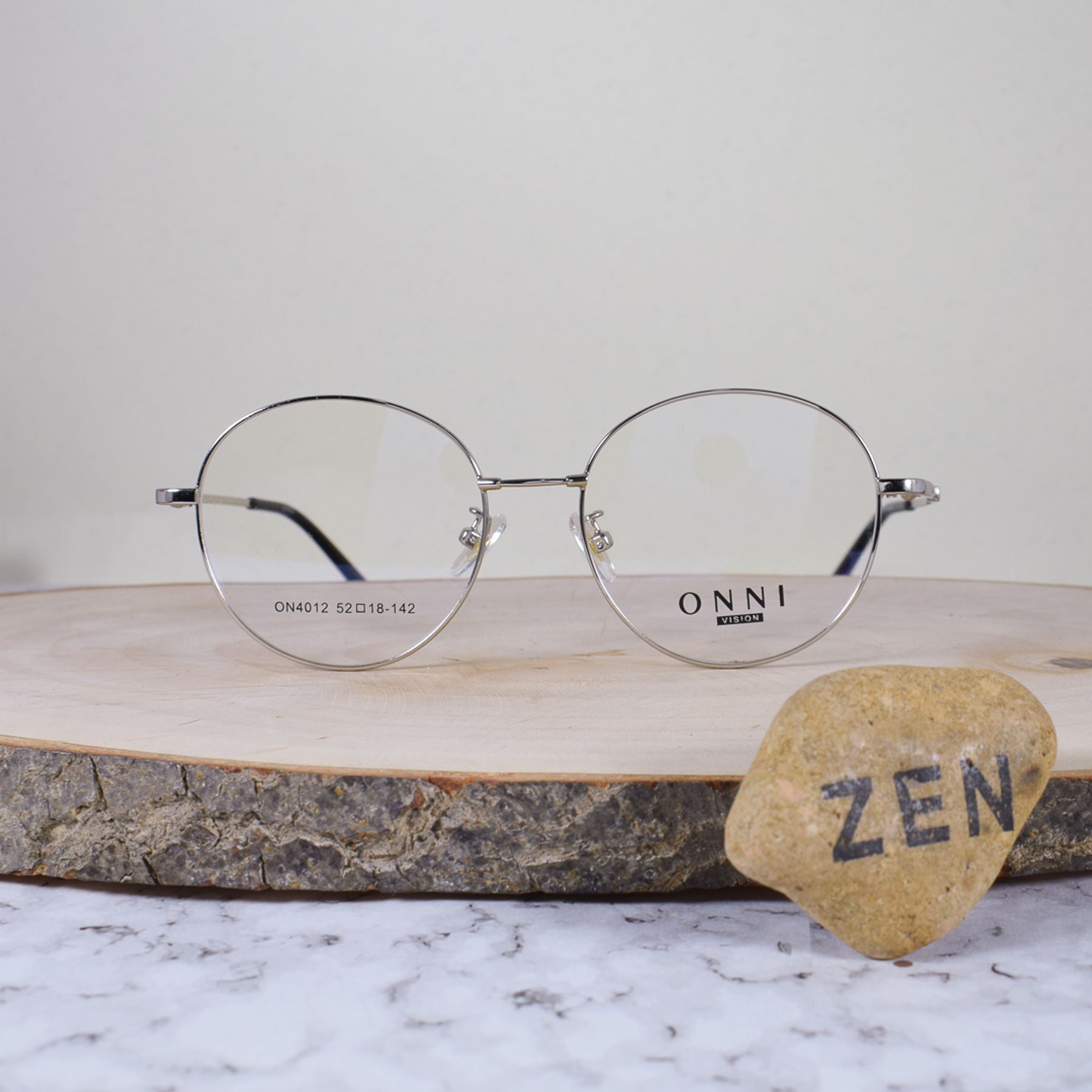 Onni ON4012 C4 Metálica Redonda Plateada Brazo Metálico Terminal Acetato Negro