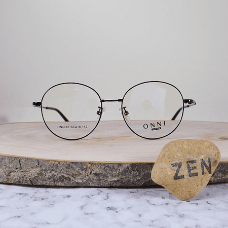 Onni ON4012 C3 Metálica Redonda Negra Brazo Metálico Terminal Acetato Negro