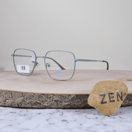 ZEN B54014 C5 Metálica Cuadrada Verde Menta Flex Brazo Metálico Terminal Acetato Verde Translúcido