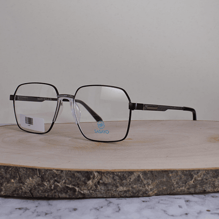 ZEN 62807 C6 Metálica Hexagonal Cuadrada Plateado Verde Oscuro Flex Brazo Metálico Detallado Terminal Acetato Negro