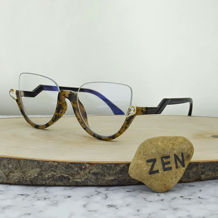 ZEN 91174 C7 TR90 Agatada Al Aire Carey Piedra tipo Gota de Agua 