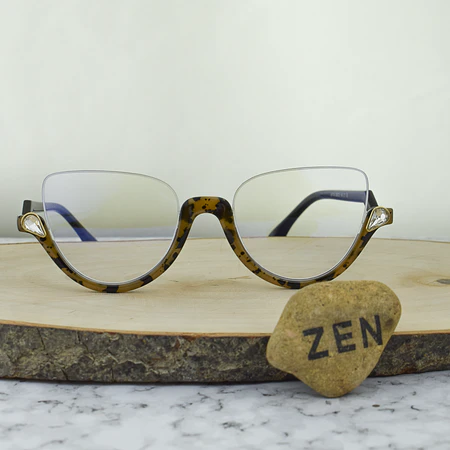 ZEN 91174 C7 TR90 Agatada Al Aire Carey Piedra tipo Gota de Agua 