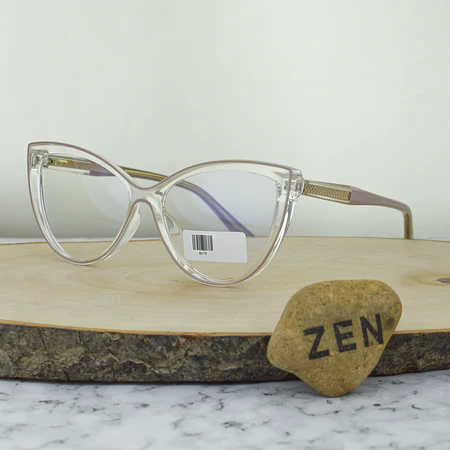 ZEN 82172 C7 TR90 Agatada Tipo Cristal Transprente Detalles Nude