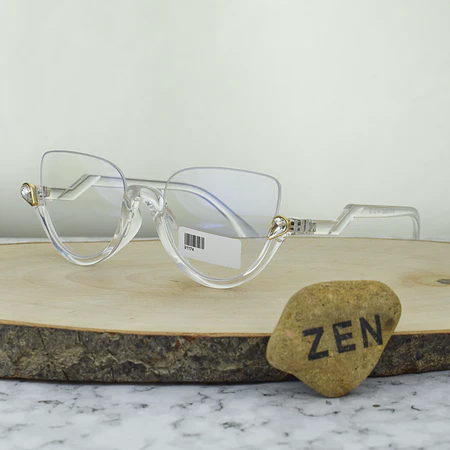 ZEN 91174 C9 TR90 Agatada Al Aire Transparente Piedra tipo Gota de Agua 