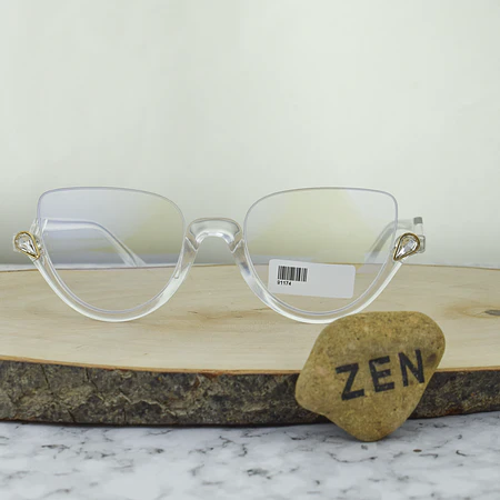 ZEN 91174 C9 TR90 Agatada Al Aire Transparente Piedra tipo Gota de Agua 