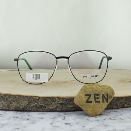 Milano MI599 C3 Metalica Semi Cuadrada Gris Puente Anatomico Mate Brazo Negro Flex 