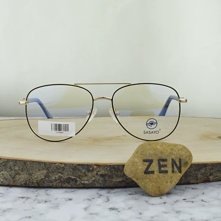 ZEN COT230601 C2 Aviador Café Dorado Brazo Recubierto TR90  