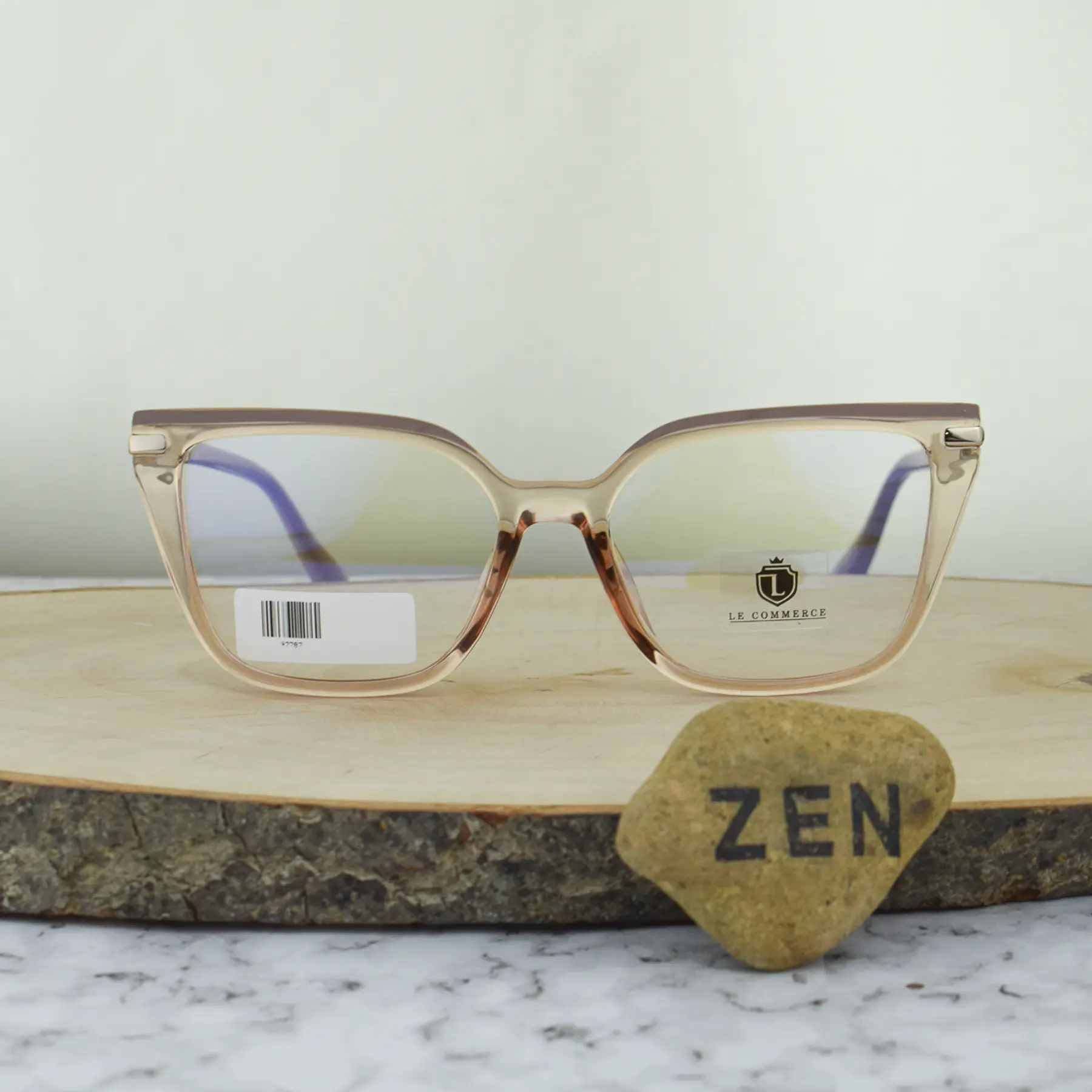 Le Commerce 97787 COL3 TR90 Agatada Nude  Rosa Brazo Flex con Detalles Dorados 