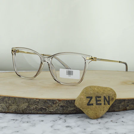 ZEN 82300 C7 TR90 Agatada Traslucido Nude Brazos Flex Dorados 