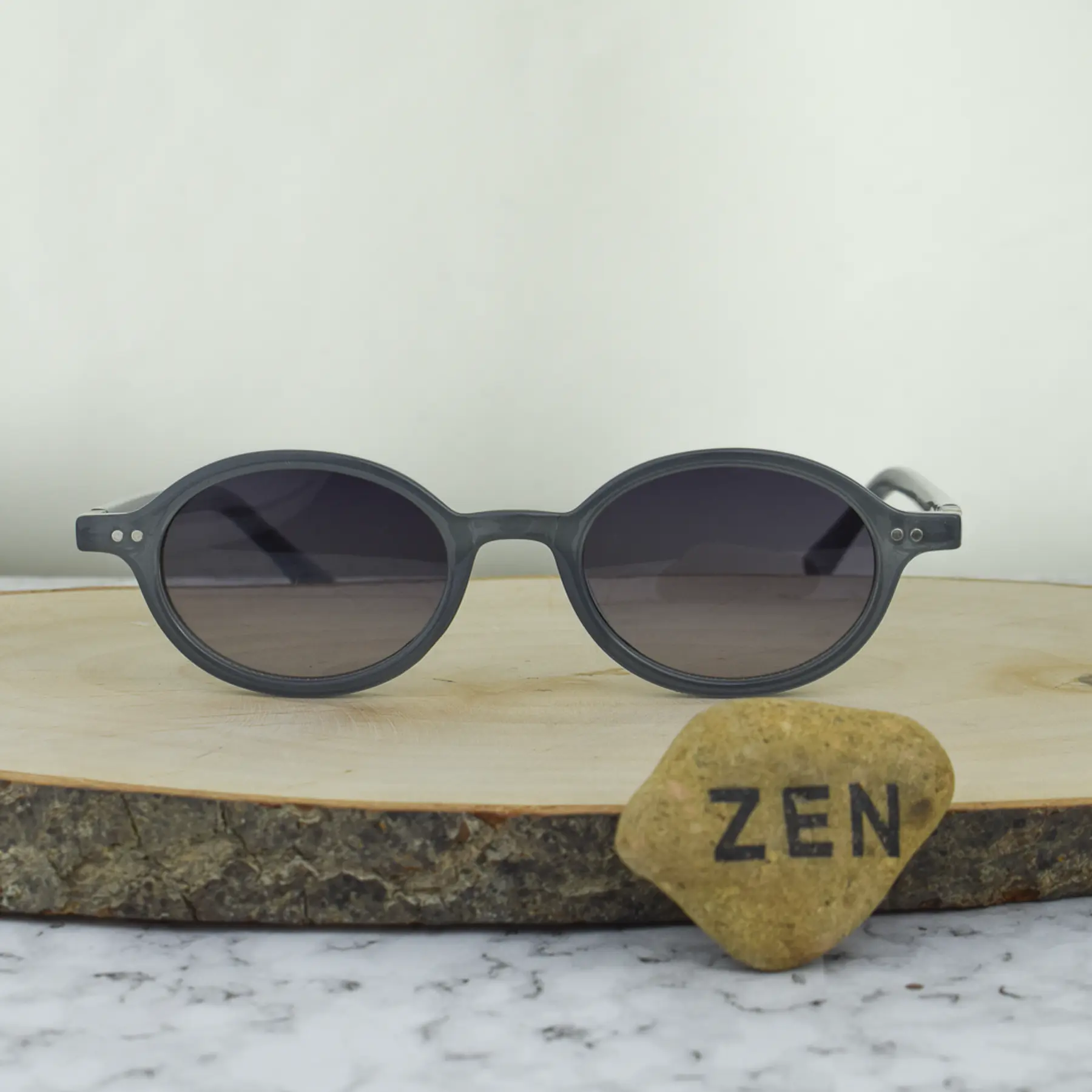 ZEN SOL M9511 C3 Acetato Ovalada Gris Mate 