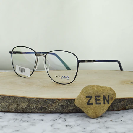 Milano MI599 C4 Metalica Semi Cuadrada Azul Oscuro Mate Brazo Flex 