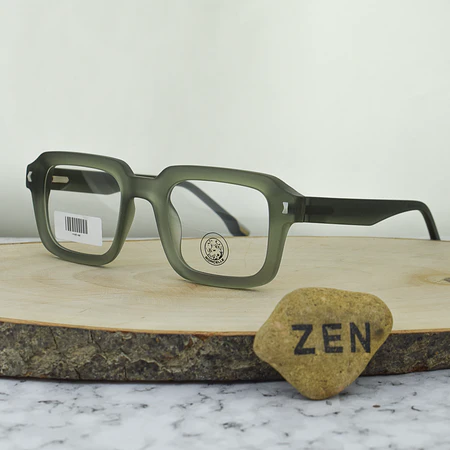 Borcelle MY0306 C43 TR90 Rectangular Verde Oliva Traslucido Mate 