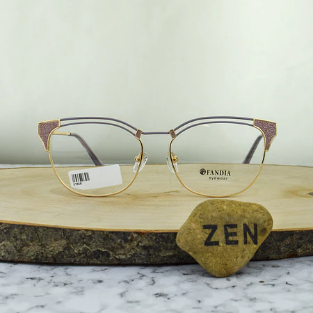 Fandia 81658 C3 Agatada Lila Dorado Detalles escarchados Rosa