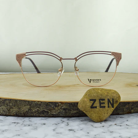 Sevens 81658 C1 Agatada Nude Dorado Detalles escarchados Rosa