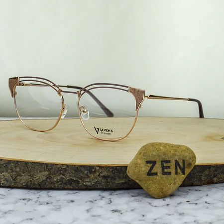 Sevens 81658 C1 Agatada Nude Dorado Detalles escarchados Rosa