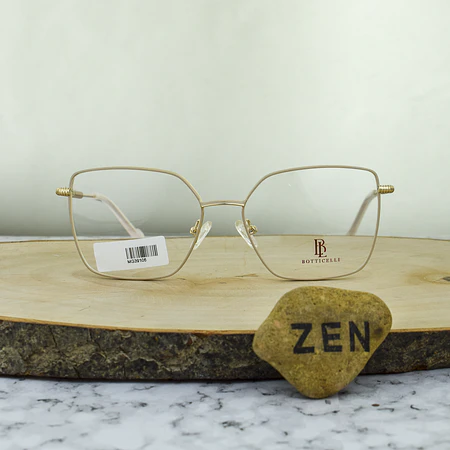 Botticelli MG39106 C4 Metalico Agatado Cuadrado Beige Escarchado Brazo Dorado Terminal Perlado