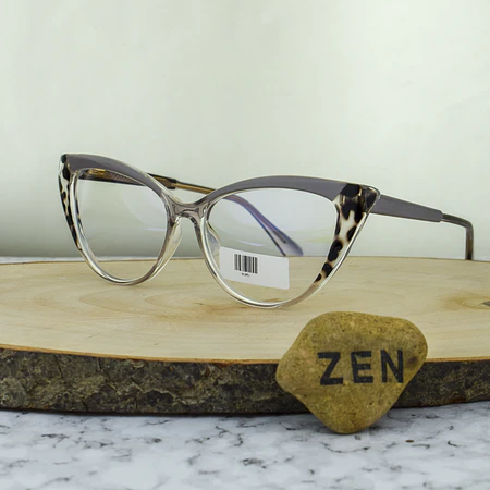 ZEN 81051 C3 TR90 Agatada Animal Print Transparente Gris