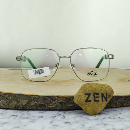 Onor ONR10113 C9 Hexagonal Plateado Brazo Tipo Cartier Negro