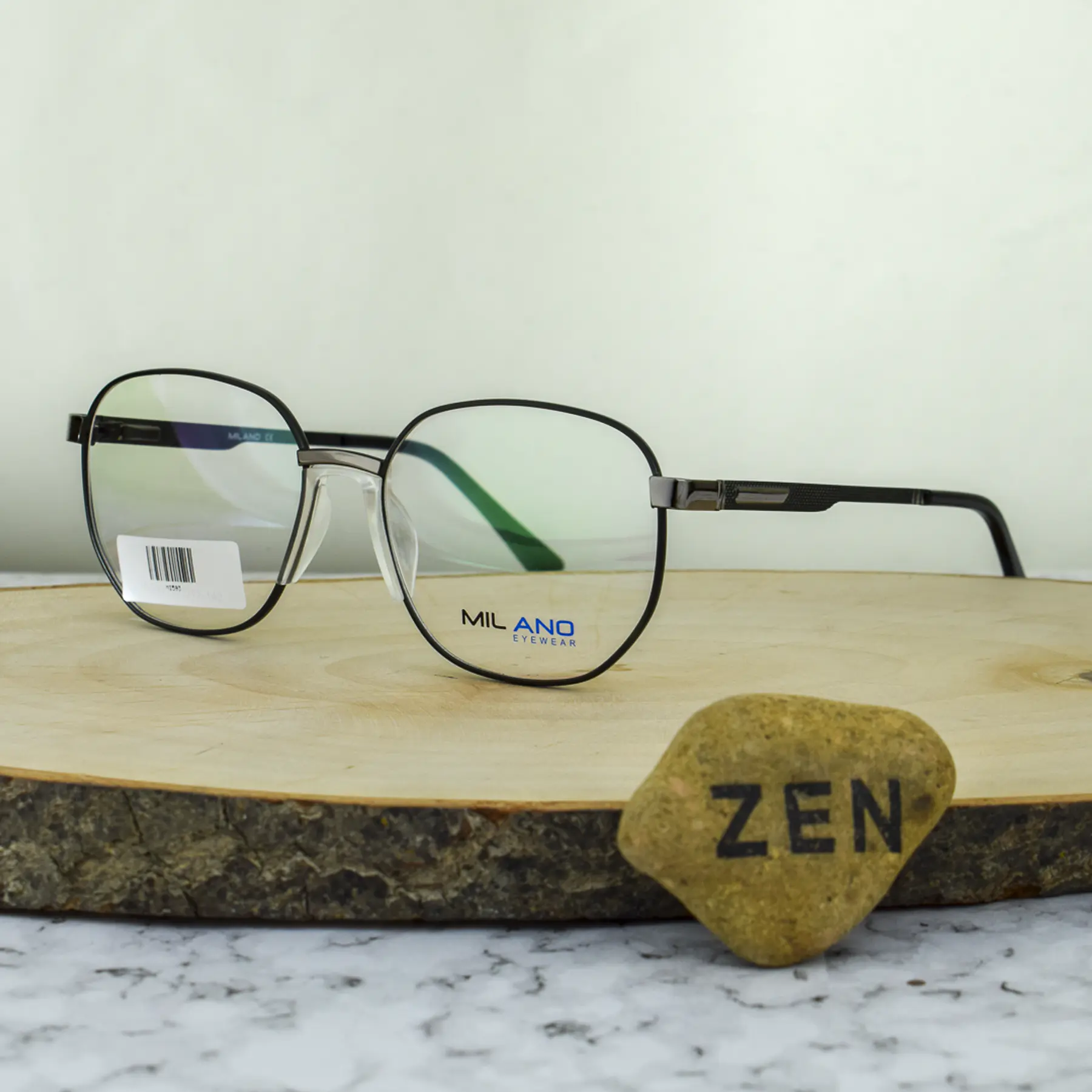 Milano MI593 C6 Metalica Hexagonal Negro Puente Anatomico Brazo Flex