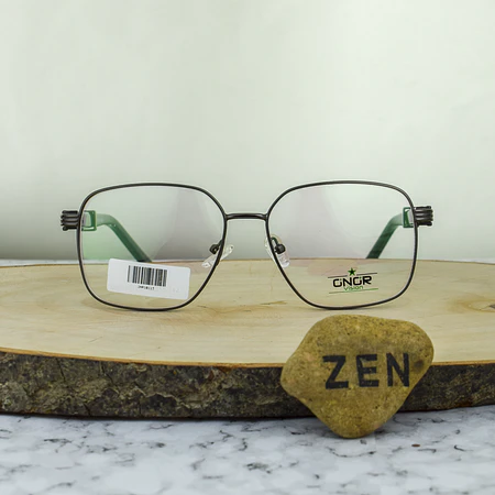 Onor 10113 C2 Metalica Hexagonal Gris Oscuro Brazo Acetato Tipo Cartier