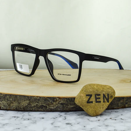 Oakle 6809 C2 TR90 Cuadrada Negra Brazo Flex Terminal Azul