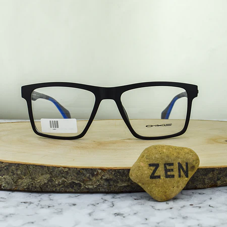 Oakle 6809 C2 TR90 Cuadrada Negra Brazo Flex Terminal Azul