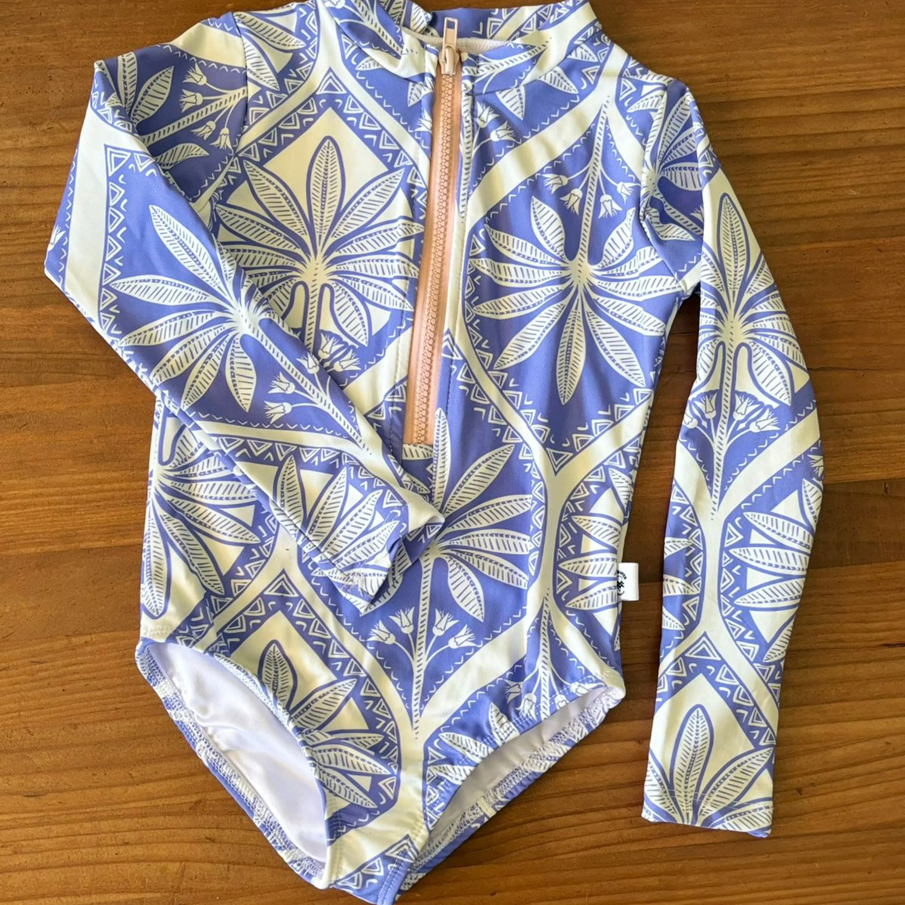 Traje de Baño Mangas Rosa 3