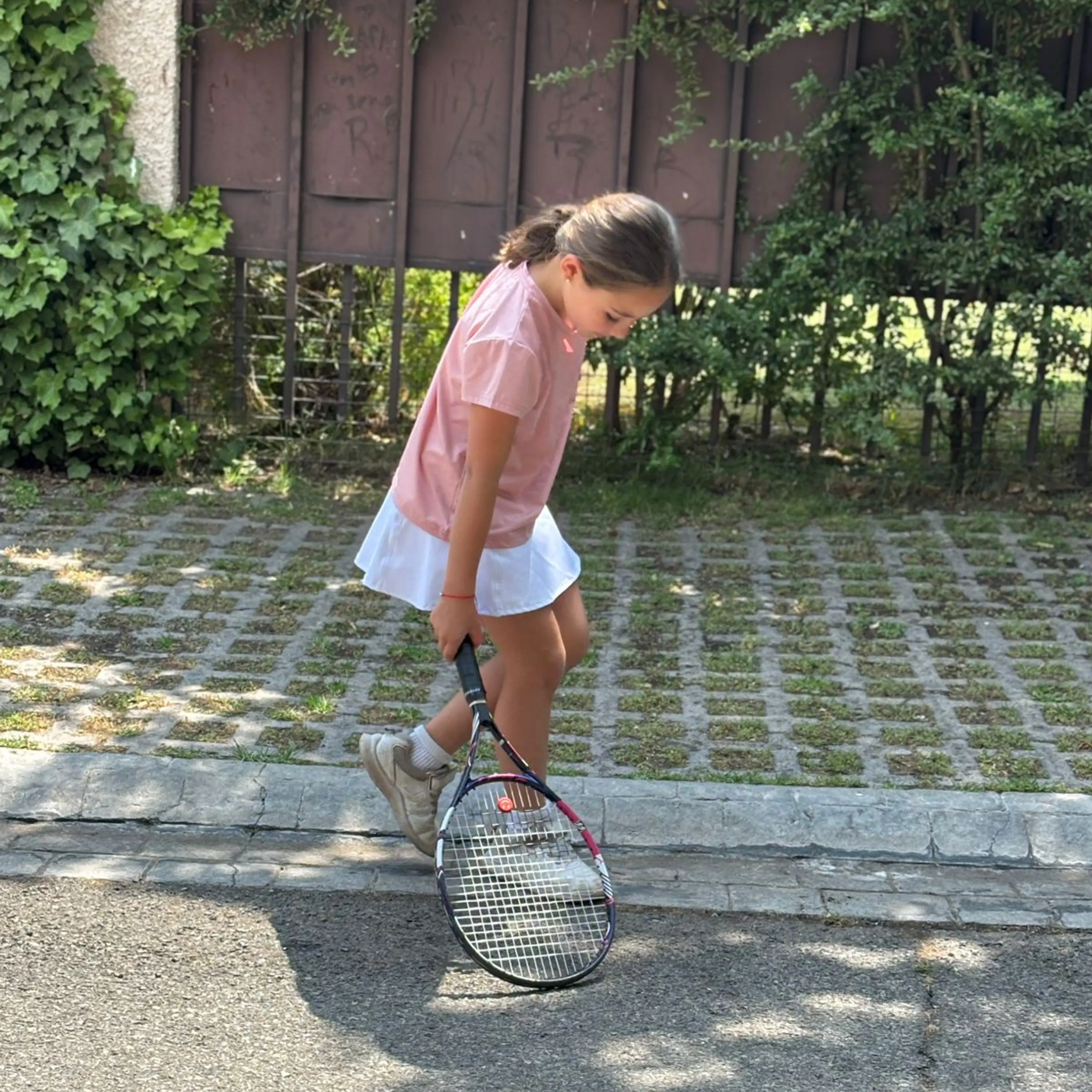 Falda Deportiva Niña Blanca 2