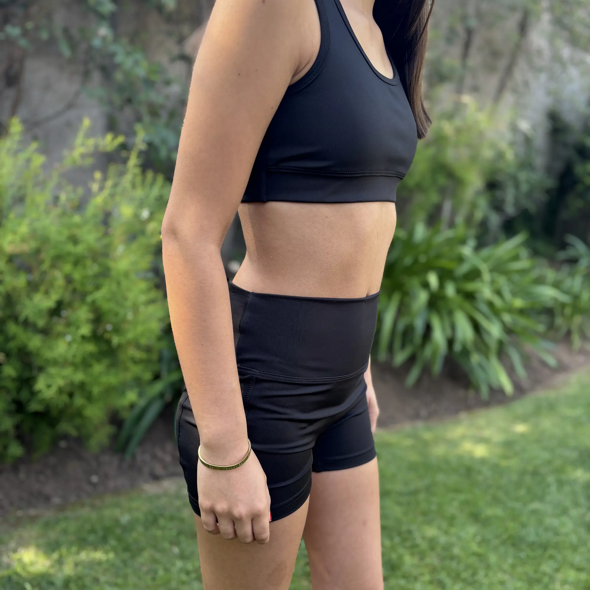 Calza Deportiva Corta Niña Azul Piedra 2