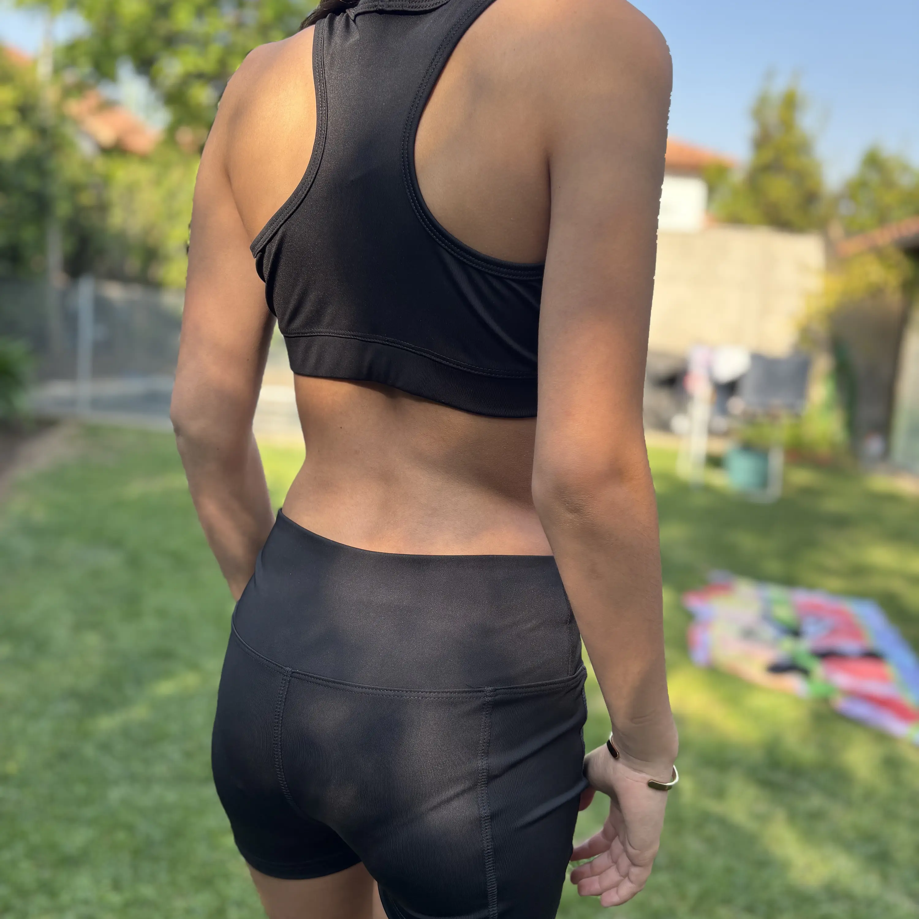 Calza Deportiva Corta Niña Azul Piedra 3