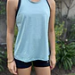 Polera Deportiva Sin Mangas Niña Verde Menta - Miniatura 1
