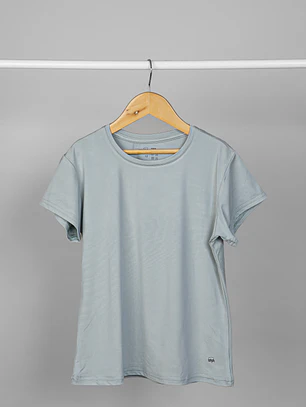 Polera Deportiva Manga Corta Niña Verde Menta