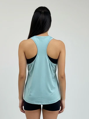 Polera Deportiva Sin Mangas Niña Verde Menta