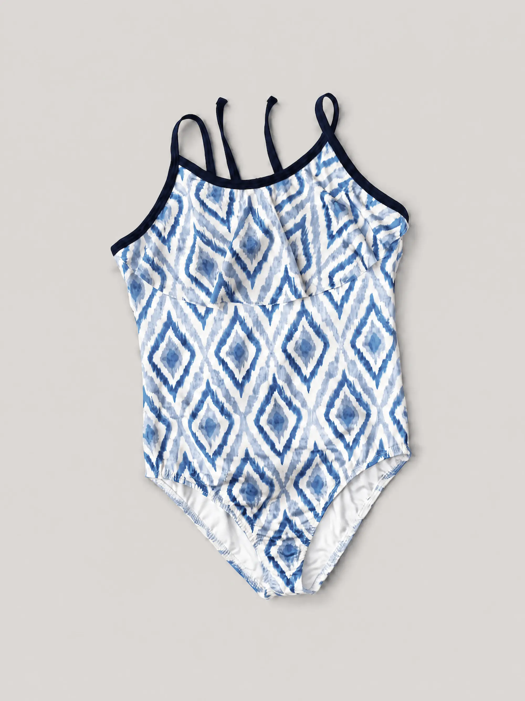 Traje de Baño con vuelo para niña ROMBOS Marina 1