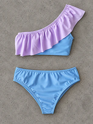 Bikini de un Hombro Niña Clara