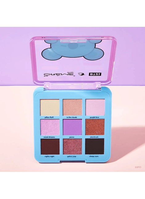 Paleta Purple Love BT21 x The Creme Shop