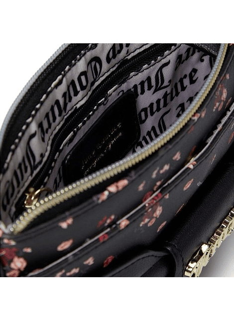 Cartera Crossbody Ditzy Rose Black Juicy Couture