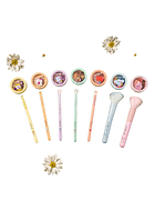 Set Sombras + Brochas Bt21 Edición Limitada The Creme Shop Lila