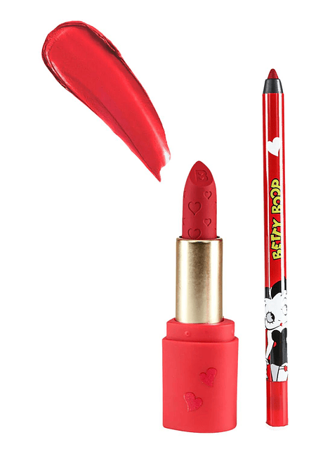 Set Labios Bring On The Boop Betty Boop Glamlite Rojo