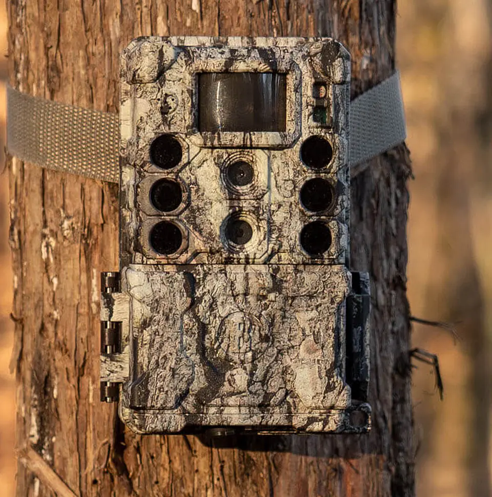 BUSHNELL | CORE DS-4K – Cámara trampa 32MP No Glow, camuflaje Treebark, caja 5L 3